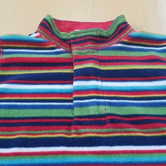 Baby Gap Rainbow Stripe Pullover Sweater Cardigan Fleece Jacket - Picture 6 of 9